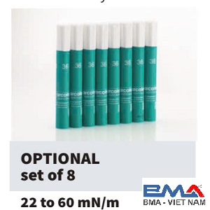 Bộ 8 cây bút thử đo sức căng bề mặt Arcotest Pink 22-60 dyne
